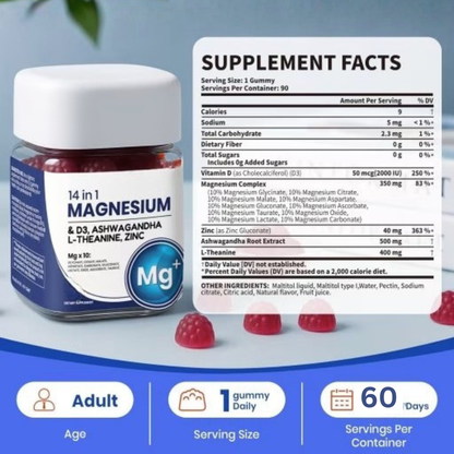 14-in-1 Magnesium Complex Gummies